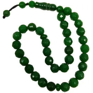 تسبیح مدل سنگ جید تراش 10