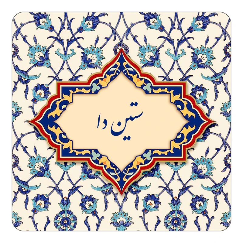 مگنت کاکتی طرح اسم ستین دا مدل اسلیمی کد mn85312