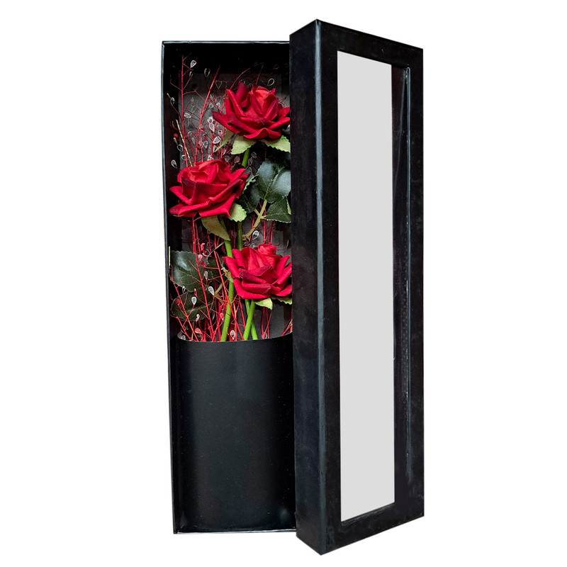 باکس گل مصنوعی مدل گل رز کد 14