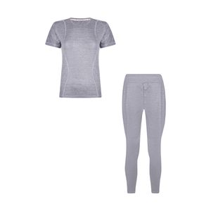 ست تی‌شرت و لگینگ ورزشی زنانه افراتین مدل 2611