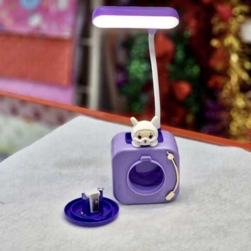 چراغ مطالعه طرح دوربین خرگوشی به همراه جامدادی و تراش