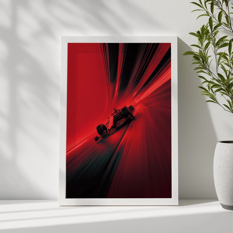 تابلو پیکسیو طرح فرمول یک مدل C-S1698 فریم سفید