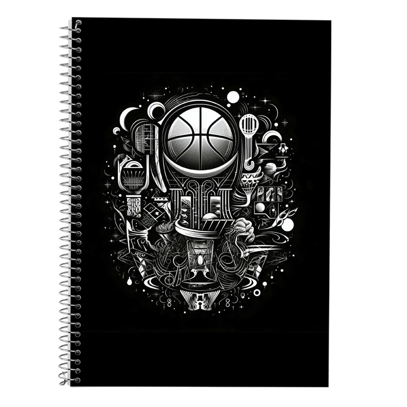 دفتر زبان 50 برگ مدوپد مدل سه خط طرح Slam Dunk کد DF2735