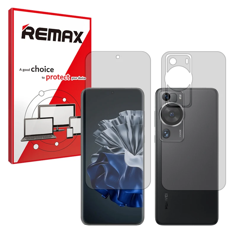محافظ صفحه نمایش مات ریمکس مدل Resistant مناسب برای گوشی موبایل هوآوی P60 Pro به همراه محافظ پشت گوشی موبایل 