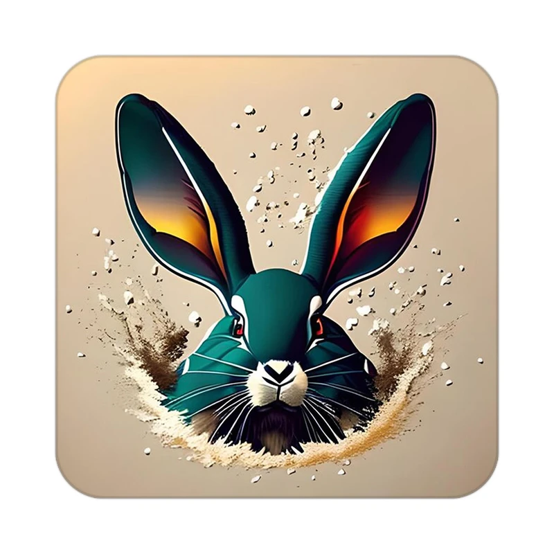 زیر لیوانی کاکتی طرح حیوانات رنگی مدل mp26734