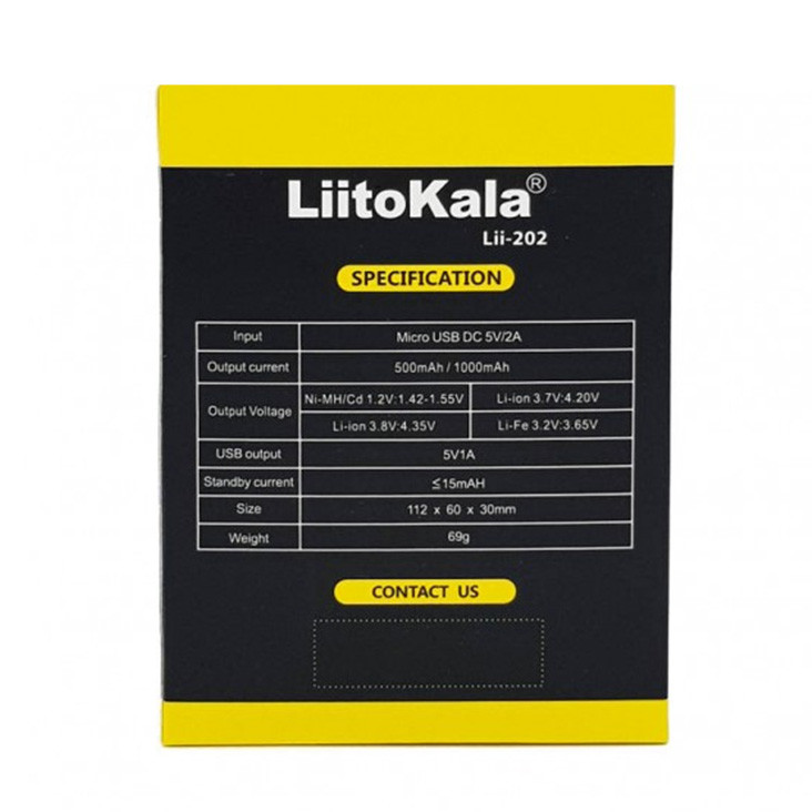 شارژر باتری لیتوکالا مدل Lii2O2 شارژر باتری لیتوکالا مدل Lii2O2