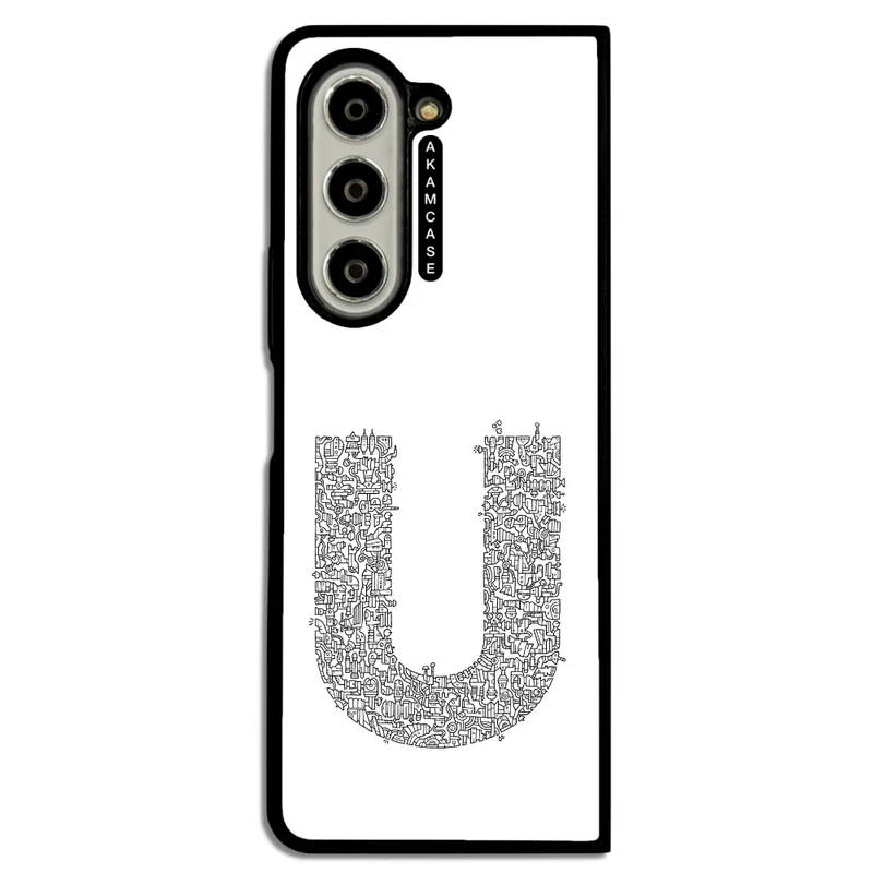 کاور آکام مدل AMC-WSGZFOLD5-ALPHADOODLEBET-21 مناسب برای گوشی موبایل سامسونگ Galaxy Z Fold 5