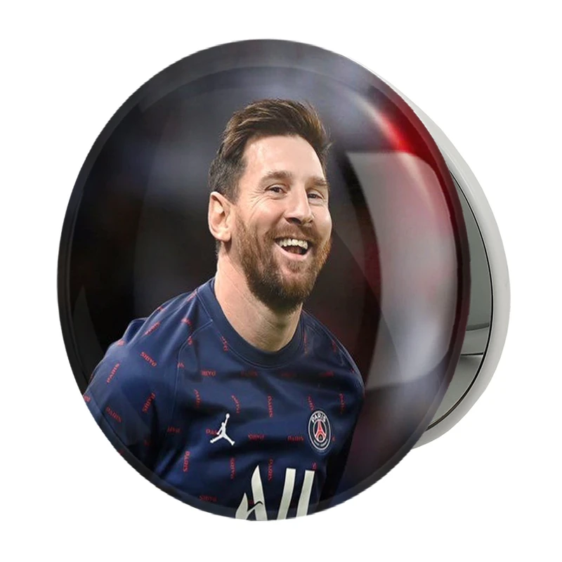 آینه جیبی خندالو طرح لیونل مسی مدل تاشو کد 13987 