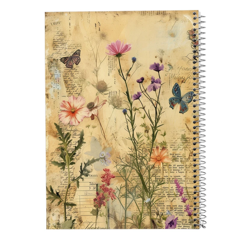 دفتر شطرنجی 50 برگ مدوپد مدل گل کد DF13361