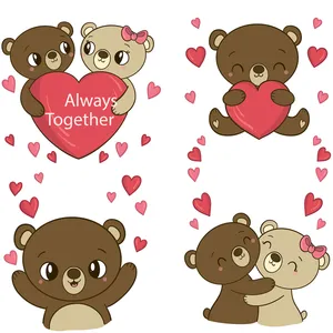  استیکر کلید و پریز طرح lovely bear