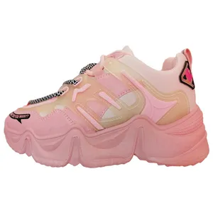 کفش روزمره زنانه مدل لژدار رنگ صورتی