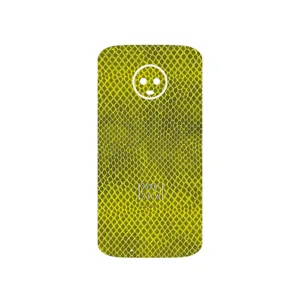 MAHOOT Yellow Snake Skin Cover Sticker for Motorola Moto G6