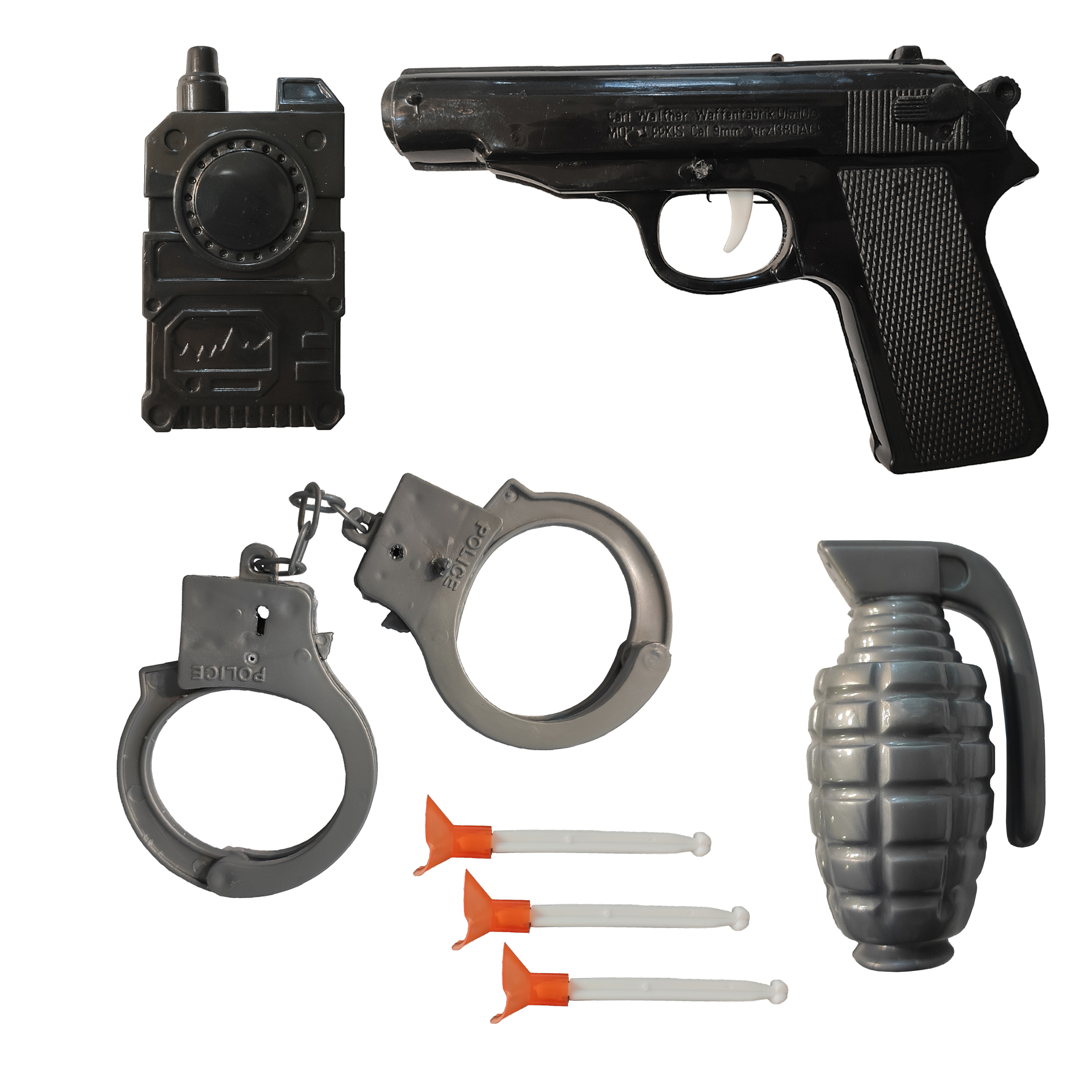 تفنگ بازی مدل پلیس کد P2 مجموعه 7 عددی
