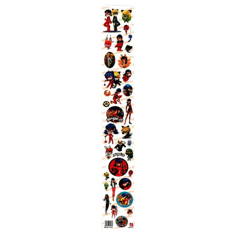برچسب طرح دختر کفشدوزکی و پسر گربه ای کد 0111 برچسب طرح دختر کفشدوزکی و پسر گربه ای کد 0111