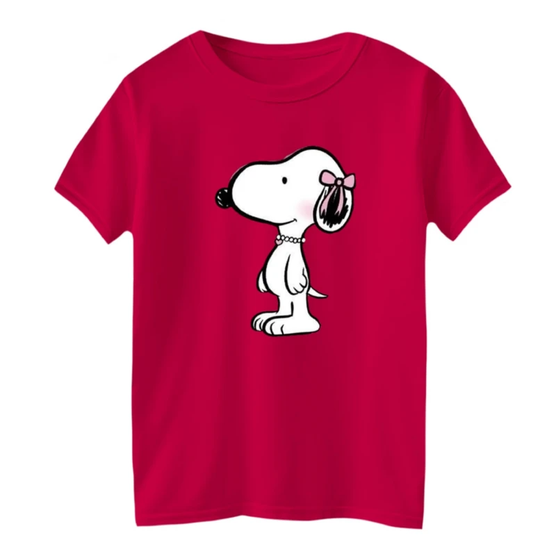 تی شرت آستین کوتاه بچگانه مدل اسنوپی پاپیون