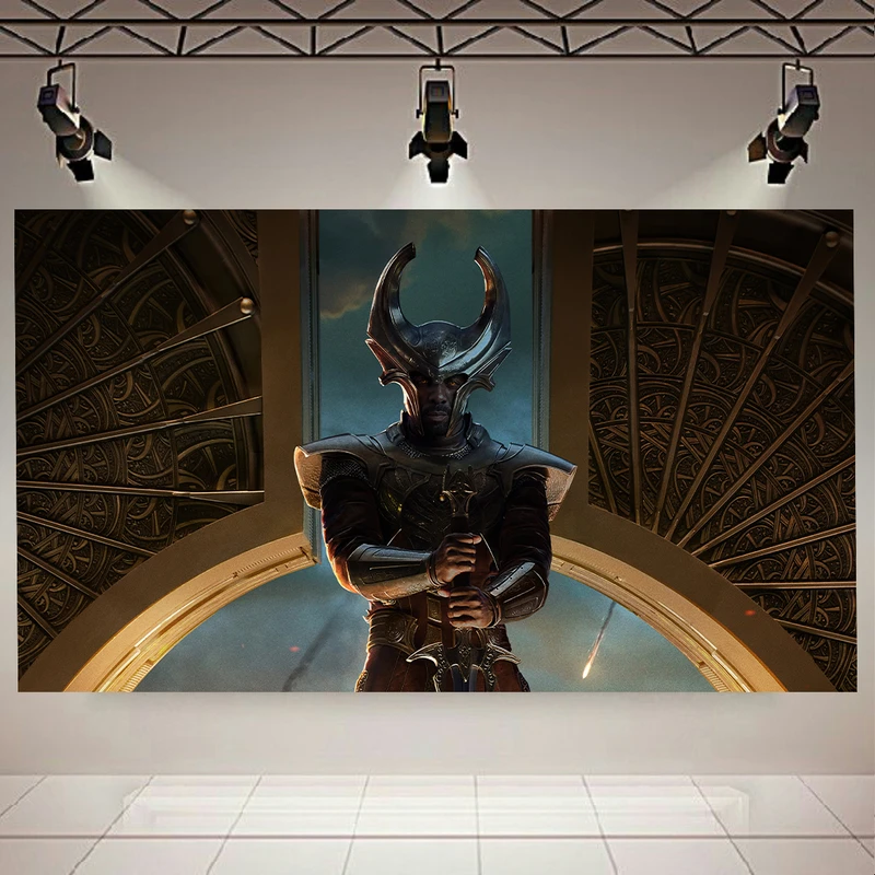 پوستر پارچه ای طرح فیلم Thor The Dark World مدل هایمدال کد AR20230