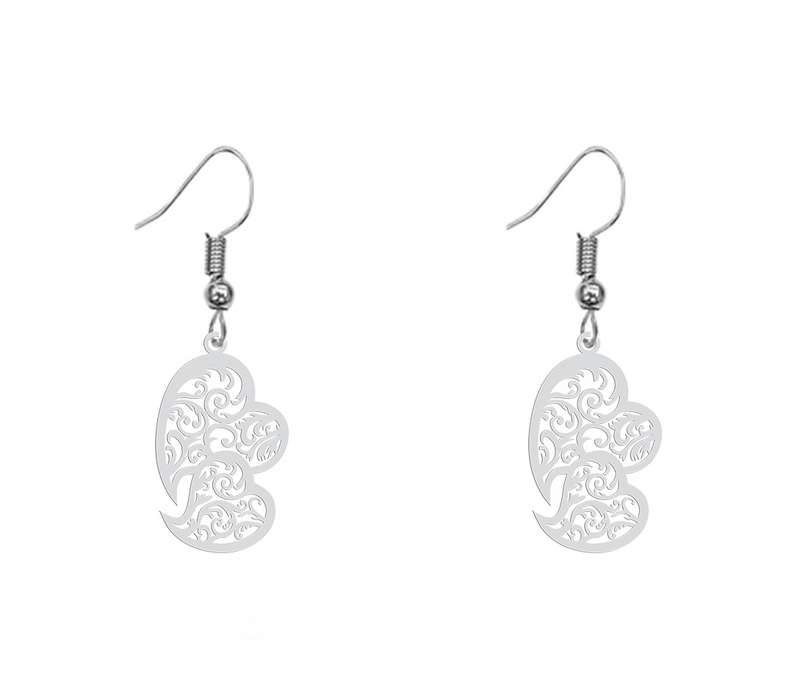 گوشواره زنانه هایکا طرح قلب مدل ha-390