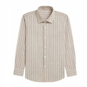 پیراهن آستین بلند یقه دکمه دار مردانه مدل A182