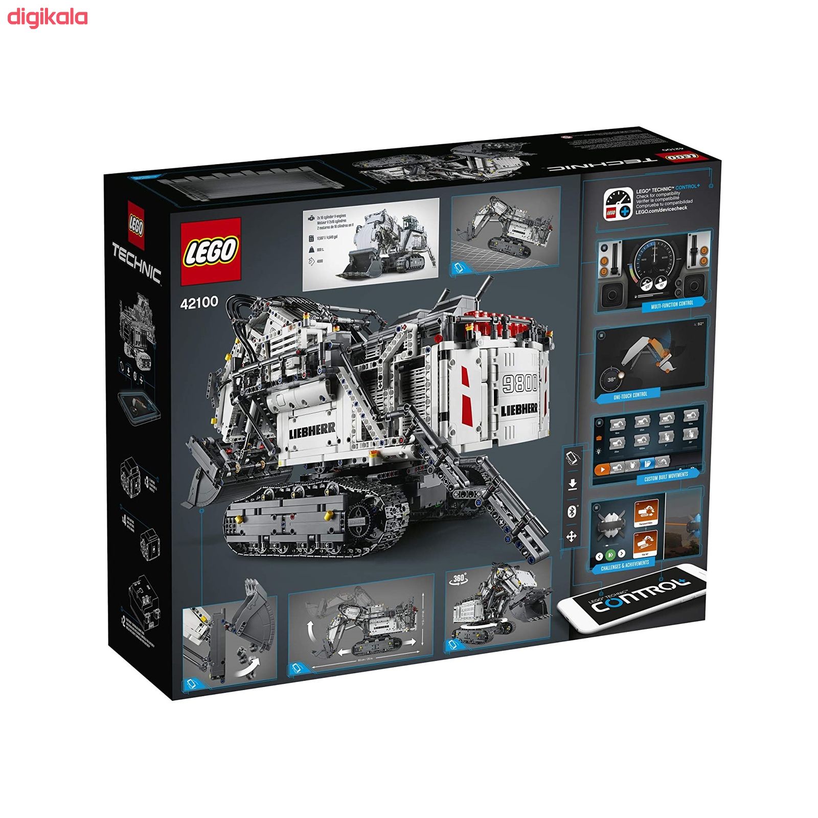 لگو سری Technic مدل 42100 Liebherr R 9800 Excavator main 1 1
