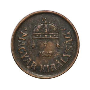 سکه تزیینی مدل 2 فیلر مجارستان 1927 میلادی