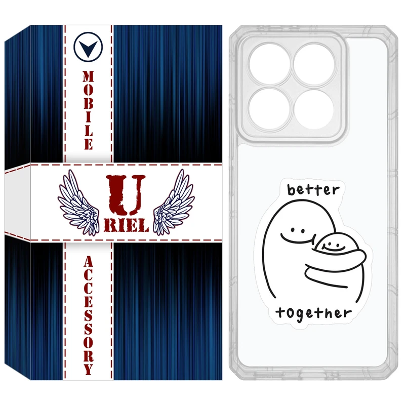 کاور یوریل مدل Clear کد 90 طرح Together مناسب برای گوشی موبایل شیائومی 14T / 14T Pro
