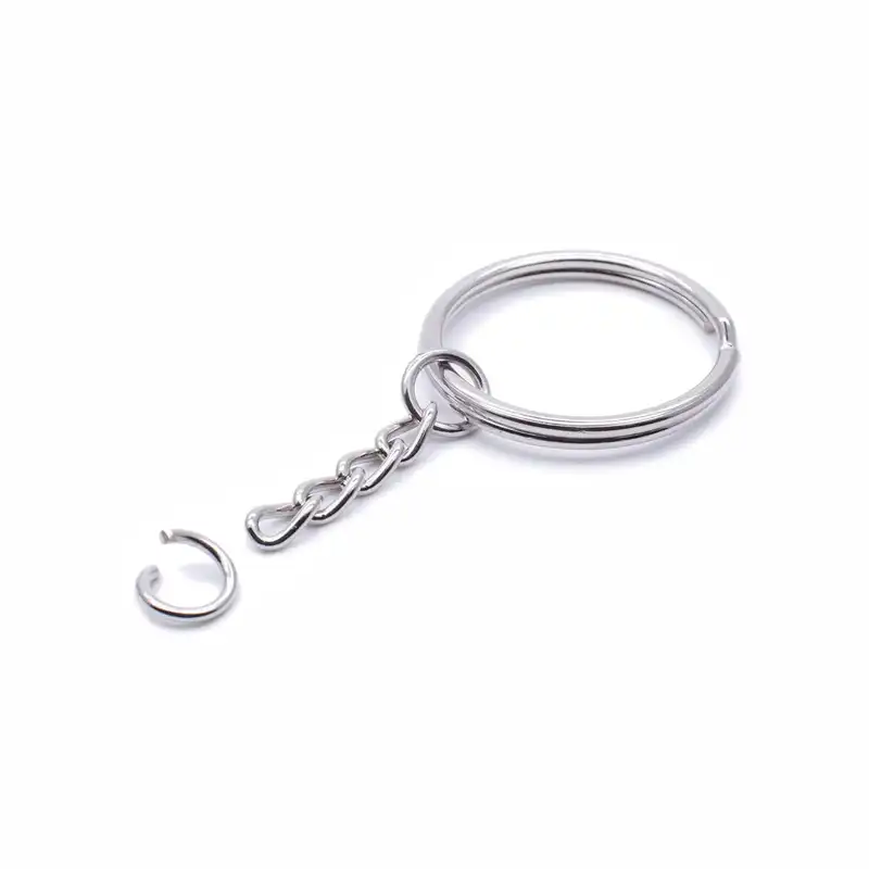 حلقه جاکلیدی مدل ابکاری استیل مجموعه 50 عددی