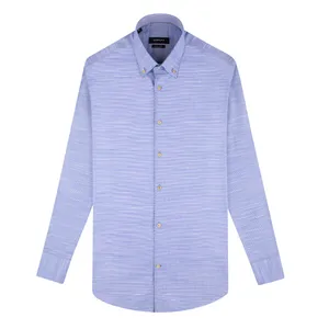 پیراهن آستین بلند مردانه کروم مدل ژاکارد 2220113