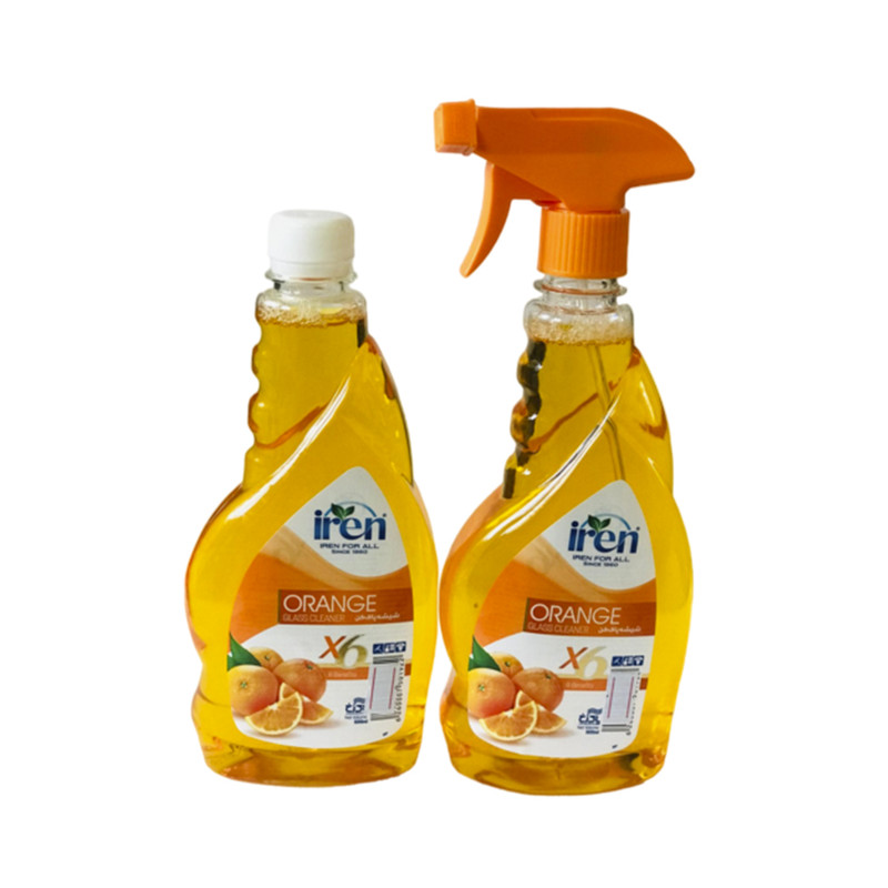 اسپری شیشه پاک کن ایرن مدل 1+1 حجم 500 میلی لیتر