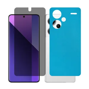 Glass Together model privacy Screen Protector Suitable for Xiaomi Redmi Note 13 Pro Plus Mobile Phone with Back cover sticker