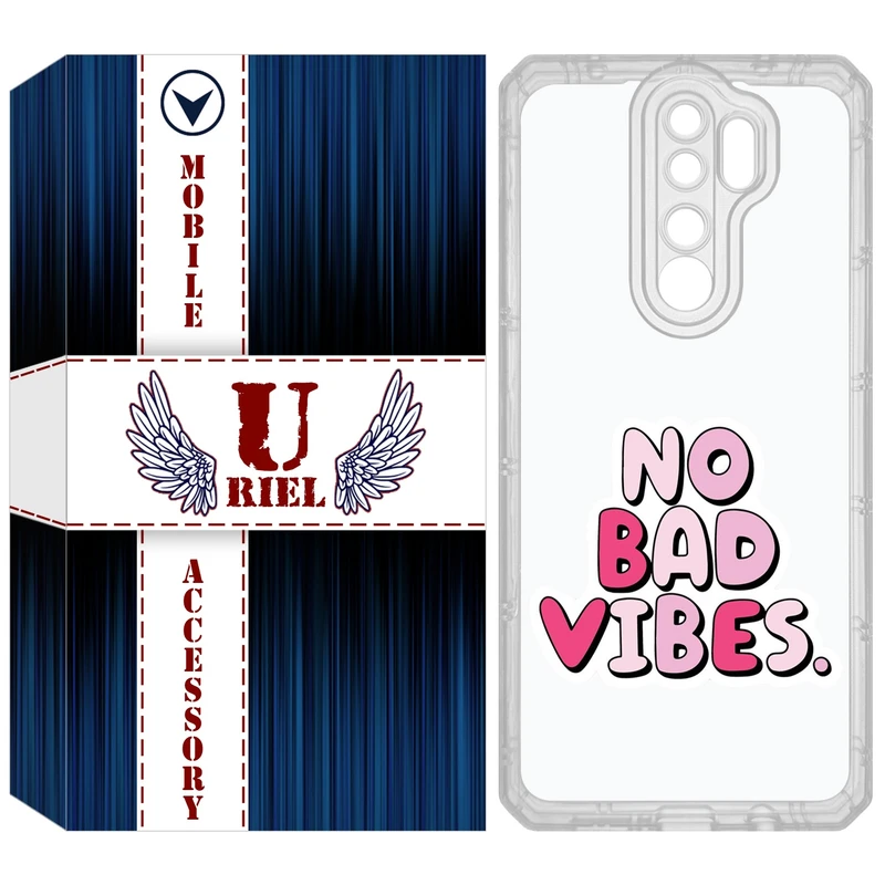 کاور یوریل مدل Clear کد 92 طرح انرژی مثبت مناسب برای گوشی موبایل شیائومی Redmi Note 8 Pro