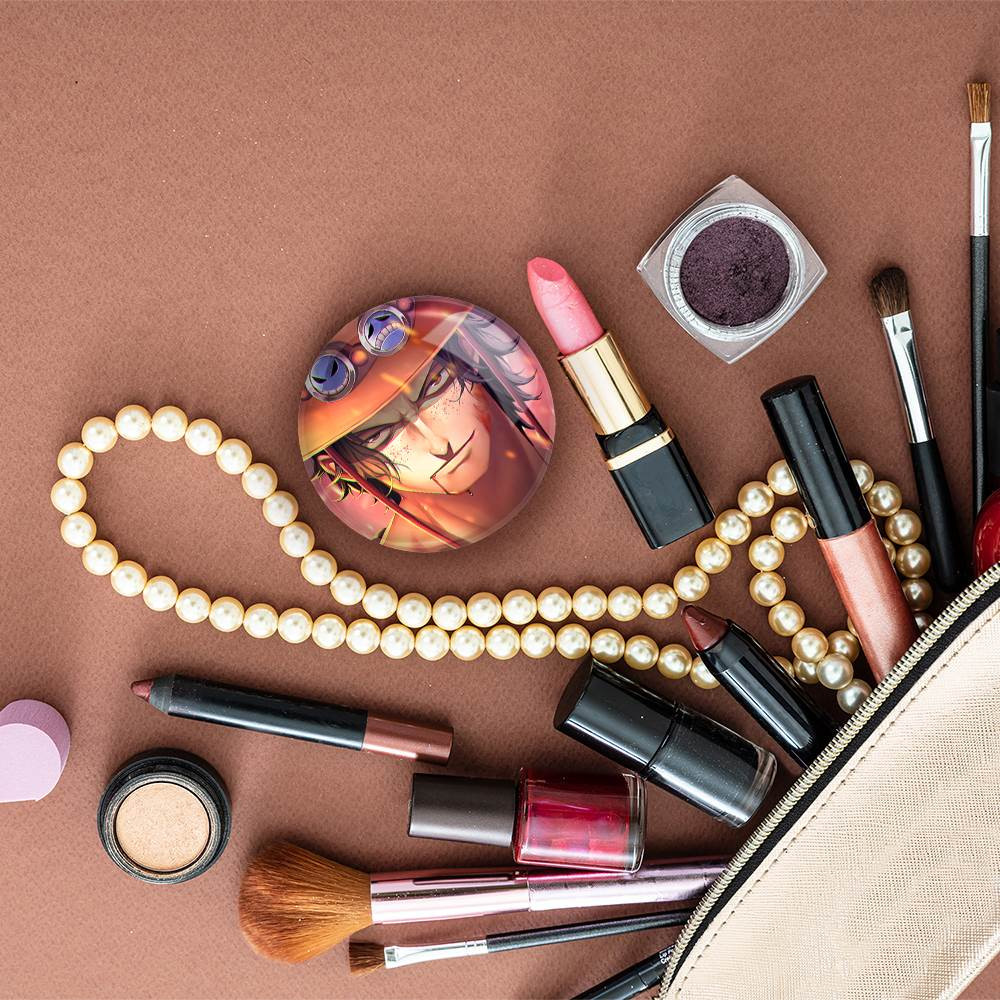 آینه جیبی خندالو مدل پرتگاس دی ایس انیمه وان پیس One Piece  کد 11429