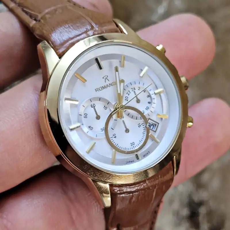 ست ساعت مچی عقربه ای زنانه و مردانه مدل رومانس_تک موتور تقویم دار01