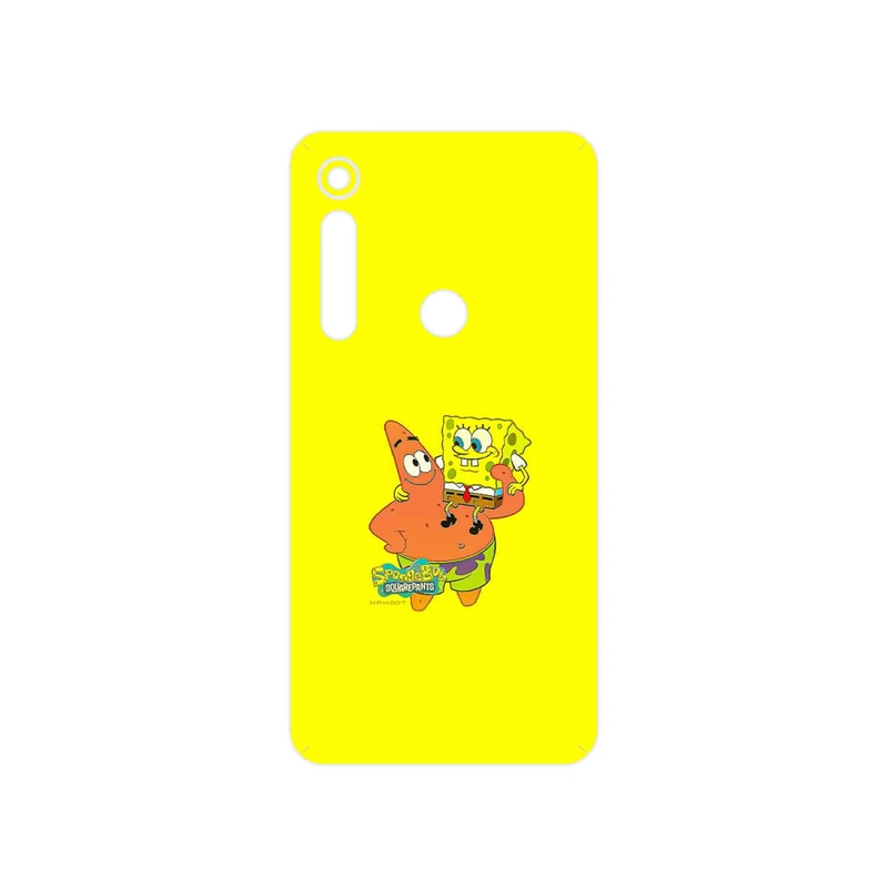 برچسب پوششی ماهوت مدل SpongeBob SquarePants مناسب برای گوشی موبایل موتورولا One Macro