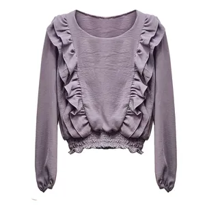 بلوز آستین بلند زنانه مدل چیندار کد 2