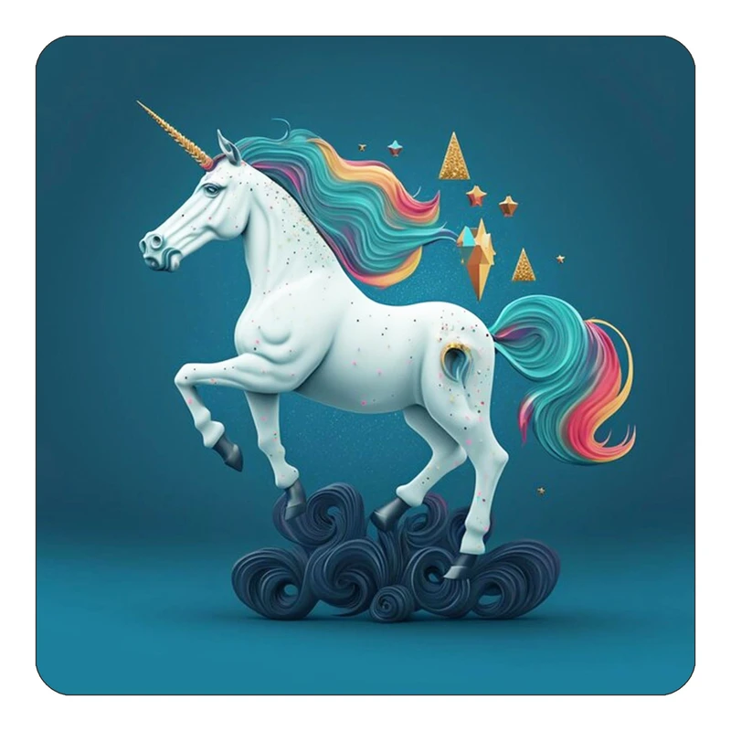 مگنت کاکتی طرح اسب تک شاخ و یونیکورن مدل mp32447