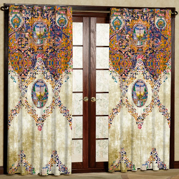 پرده مدل مخمل پانچی کد 7122 سایز 280x140 سانتی متر