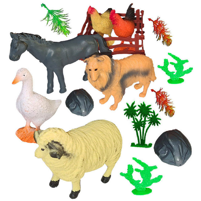 فیگور مدل اهلی طرح استوانه ای کد 666/267 مجموعه 15 عددی