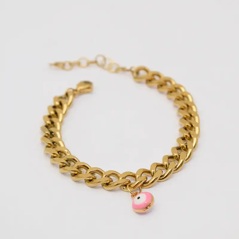 دستبند دخترانه مدل چشم نظر CP1