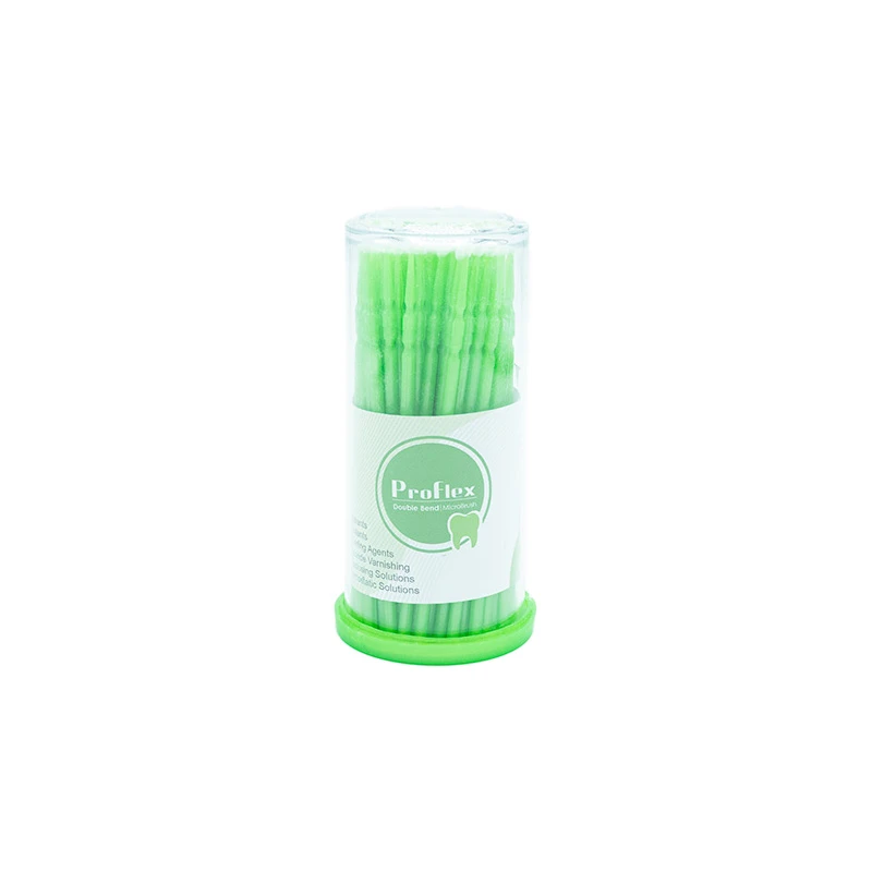 میکروبراش دندانپزشکی پروفلکس مدل 007 کد M بسته 100 عددی