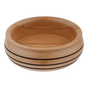 کاسه چوبی مدل راش  سه خط کد H9