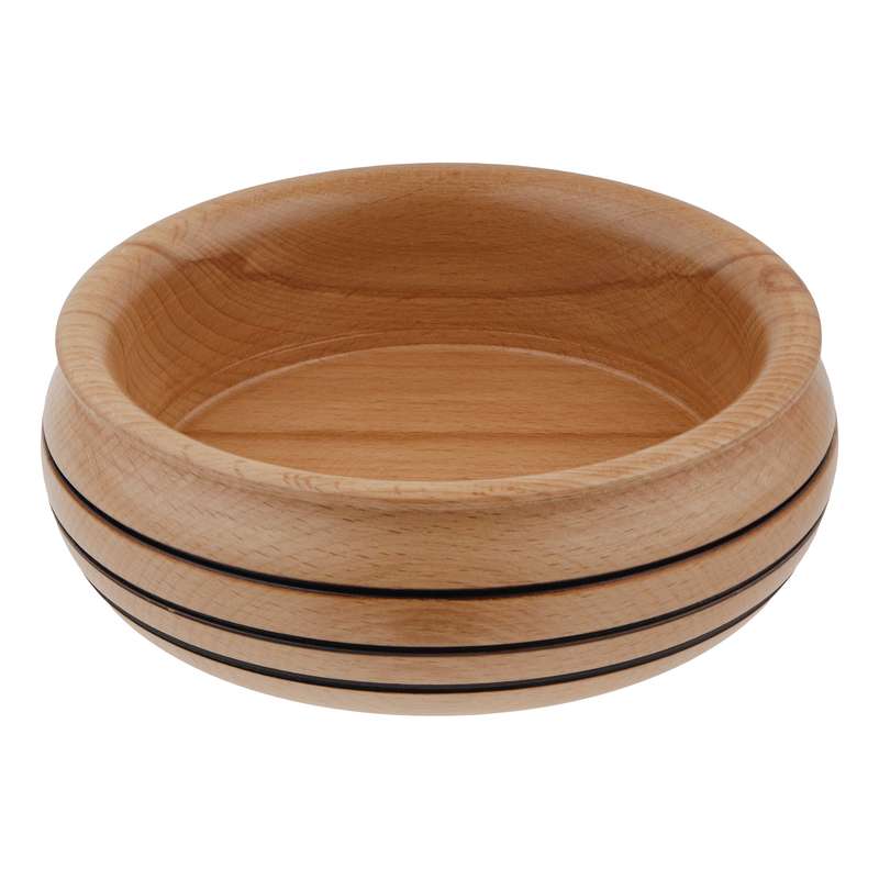 کاسه چوبی مدل راش  سه خط کد H9