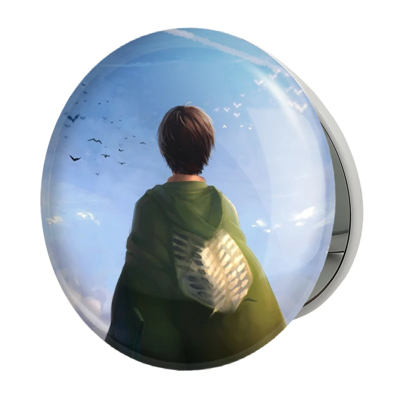 آینه جیبی خندالو طرح ارن یگر انیمه اتک آن تایتان Attack on Titan مدل تاشو کد 11040 