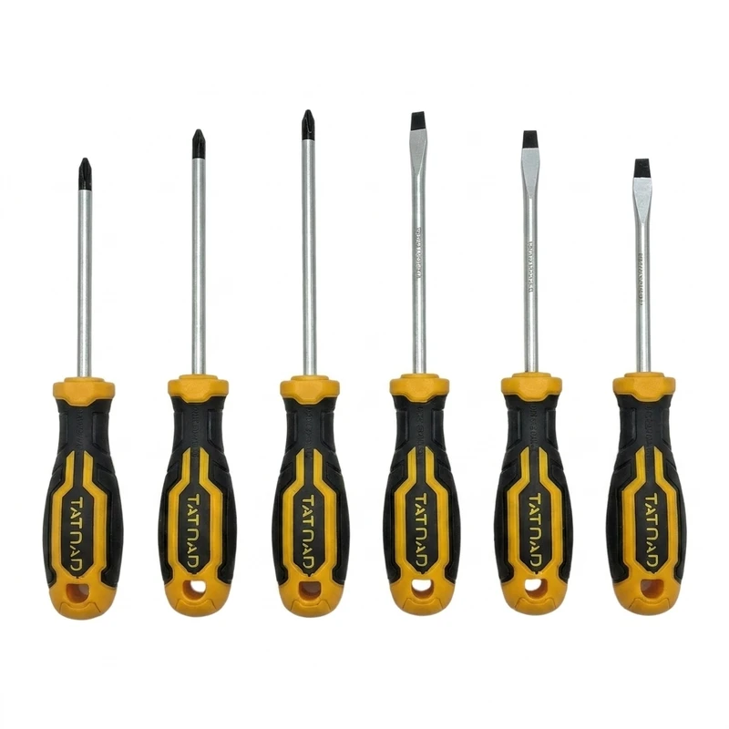 پیچ گوشتی چهارسو دوسو تاتند مدل 6pcs مجموعه 6 عددی
