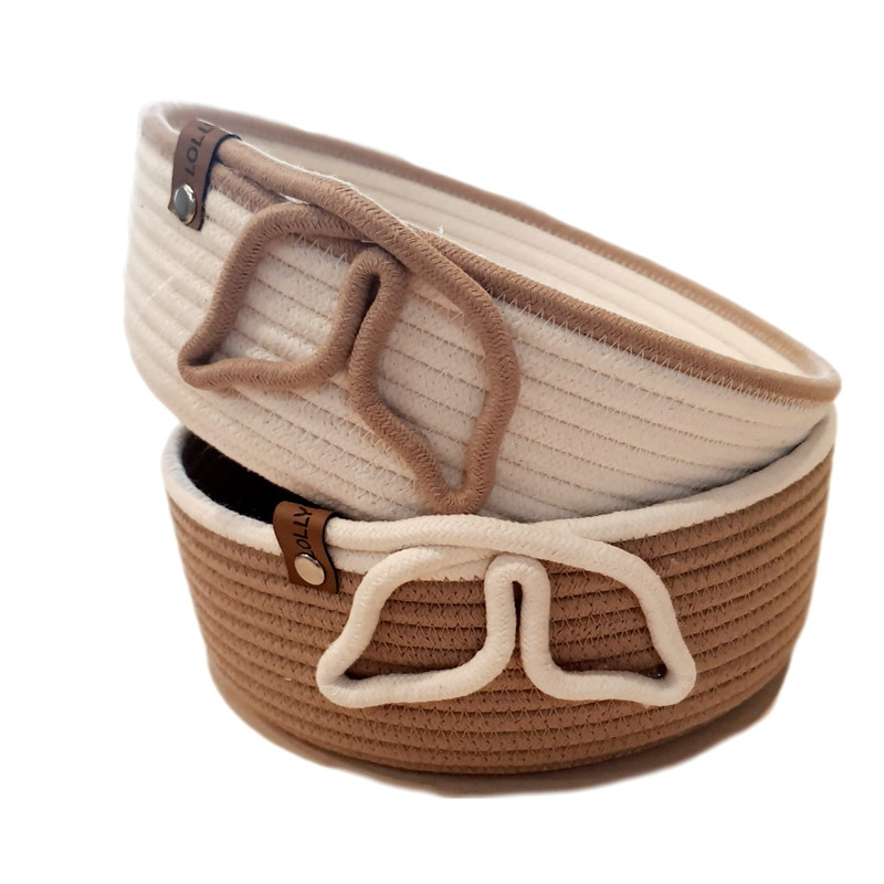 سبد نان و سبزی لالیپاپ مدل دو برگ مجموعه دو عددی سبد نان و سبزی لالیپاپ مدل دو برگ مجموعه دو عددی