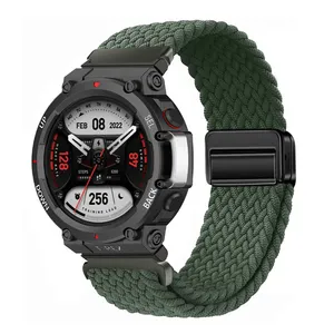 Ultimate Shield Braided Magsolo TX BK Band For Amazfit Trex 3 22mm