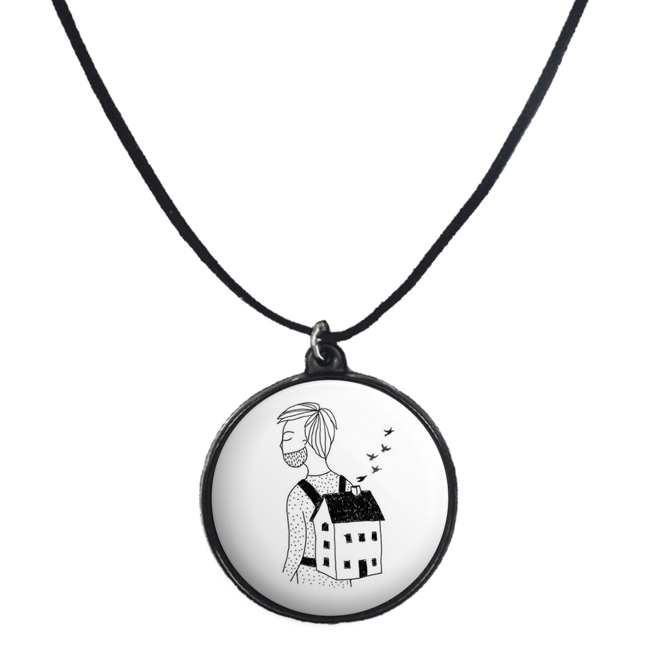 گردنبند پرمانه طرح خفن کد pmb.6064 مدل دو طرفه