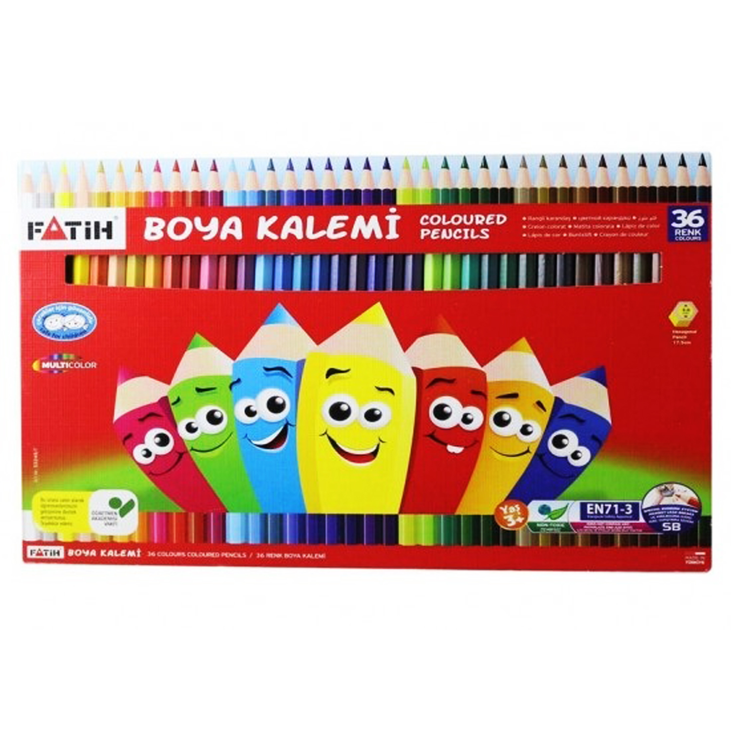نکته خرید - قیمت روز مداد رنگی 36 رنگ فاتح مدل boya kalem خرید