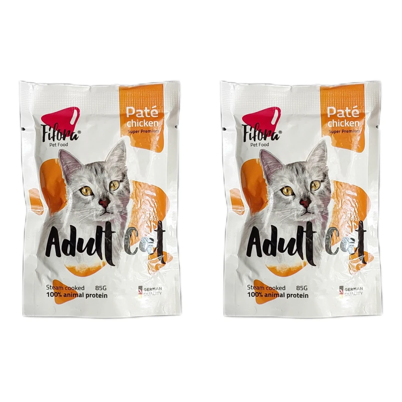 پوچ گربه فیفورا مدل مرغ وزن 85 گرم بسته 2 عددی