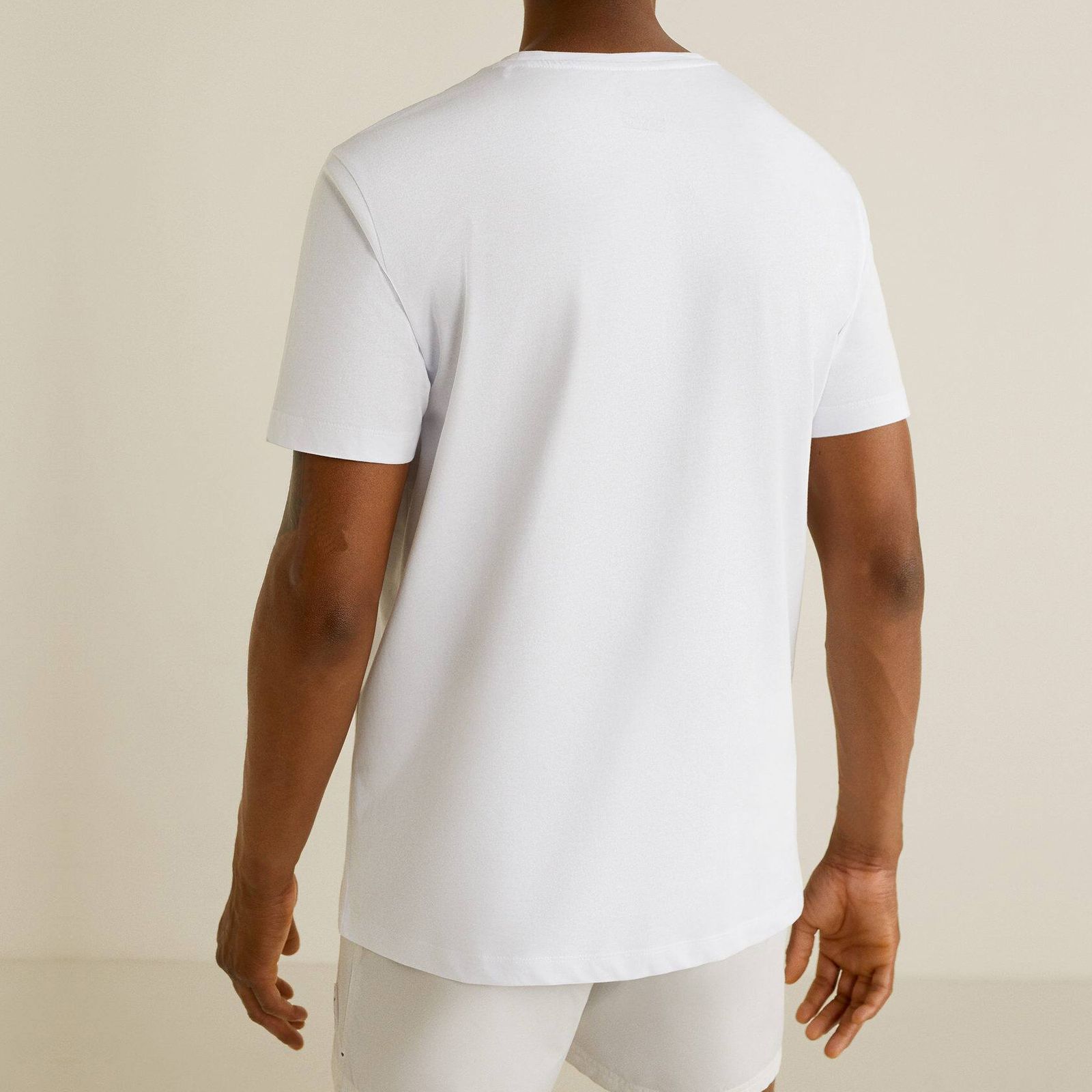 تی شرت آستین کوتاه مردانه مانگو مدل WT705LEI -  - 4