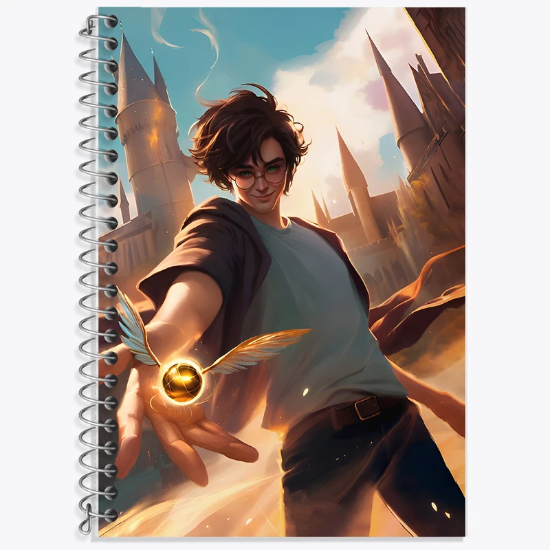 دفتر زبان 50 برگ خندالو مدل دو خط طرح هری پاتر (Harry Potter) کد F7210